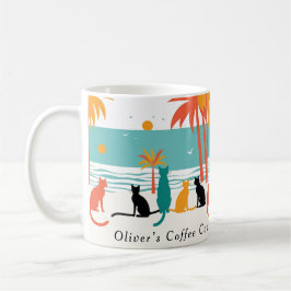 Caneca De Café Nome Personalizado Caça de Praia