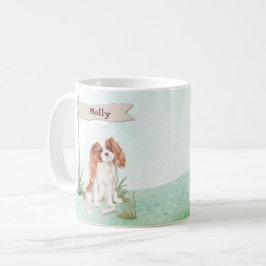 Caneca De Café Nome Personalizado Cavalier King Charles Spaniel P