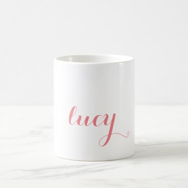 Caneca De Café Nome Personalizado Coffee Mug (Centro)
