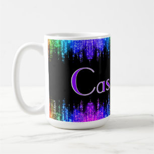 Caneca De Café Nome personalizado colorido que ganha presentes pa