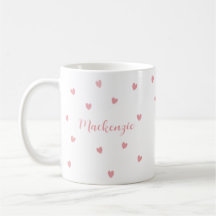 Nome Personalizado Corações Rosa Presente Querido