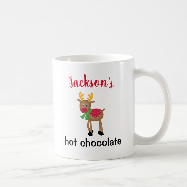 Caneca De Café nome personalizado crianças de chocolate quente fe (Direita)