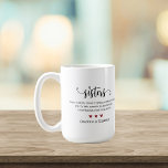 Caneca De Café Nome Personalizado da Cotação Sistemática Coffee M<br><div class="desc">Celebrar o vínculo das irmãs com esta gata de café definição de irmã. Clique no botão editar para personalizar este design com sua própria mensagem e nomes. Esta caneca é um presente excelente para natal,  aniversários ou qualquer outra ocasião especial ao longo do ano.</div>
