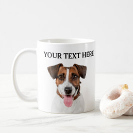 Caneca De Café Nome Personalizado da Face do Cão Pet Lover Propri