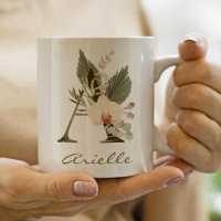 Nome Personalizado da Orquídea Floral Boho Boho