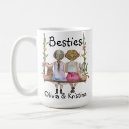 Caneca De Café Nome Personalizado de Amigo Gift Mug Bestie Girls 