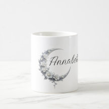 Nome Personalizado de Deusa Lunar Celestial Floral