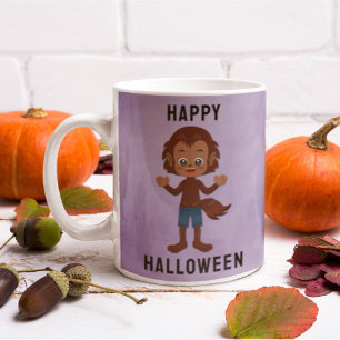 Caneca De Café Nome Personalizado de Figurino de Halloween para C