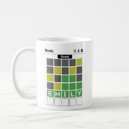 Caneca De Café Nome Personalizado de Quebra-Cabeça de Palavras Jo