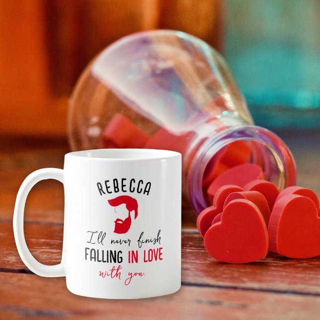 Caneca De Café Nome Personalizado Dia dos Namorados   (Criador carregado)