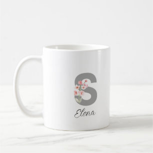 Caneca De Café Nome Personalizado do Chic Elegante