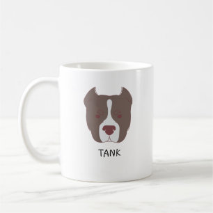 Caneca De Café Nome Personalizado do Dog Bully Dog Dift Americano