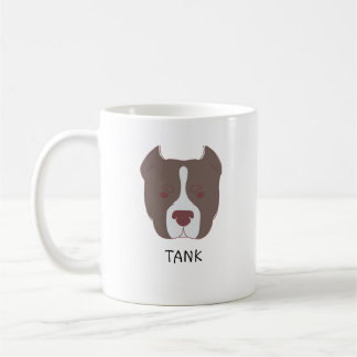 Caneca De Café Nome Personalizado do Dog Bully Dog Dift Americano