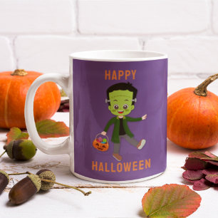 Caneca De Café Nome Personalizado do Figurino Frankenstein para C