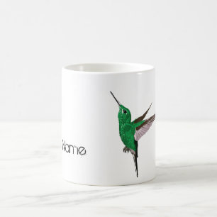 Caneca De Café Nome Personalizado do Green Hummingbird