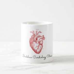 Caneca De Café Nome Personalizado do Serviço Médico do Coraçã