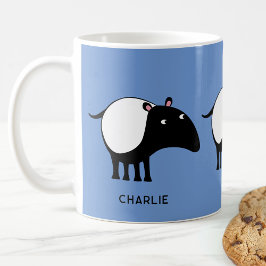 Caneca De Café Nome Personalizado do Tapir