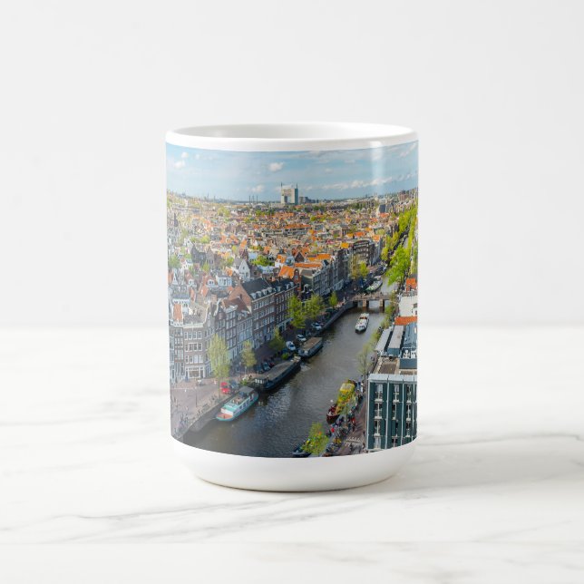Caneca De Café Nome personalizado e texto Amesterdã (Centro)
