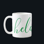 Caneca De Café Nome Personalizado Elegante Kelly Green Mug<br><div class="desc">Uma linda caneca com um nome personalizado em uma fonte moderna,  elegante. Em verde-kelly e branco. Maravilhoso como um presente de dia de as mães,  feriado,  aniversário,  desabrigos ou madrinhas.</div>