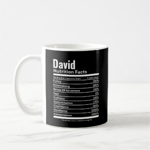 Caneca De Café Nome Personalizado Engraçado Fatos Nutricionais