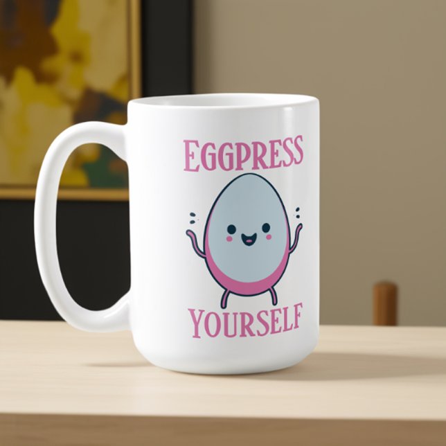 Caneca De Café Nome Personalizado Engraçado "Oculte-Se" (Criador carregado)
