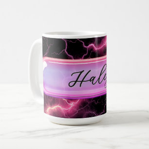 Caneca De Café Nome Personalizado Garota Poder Vidro Personaliz