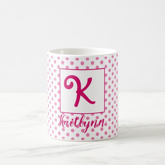 Caneca De Café Nome Personalizado/ Inicial (Centro)