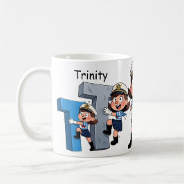 Caneca De Café Nome Personalizado Marinheiro Personagem de Desenh