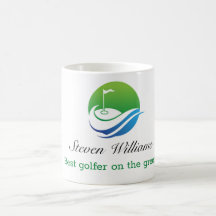 Nome Personalizado - Melhor Golfer Coffee Mug