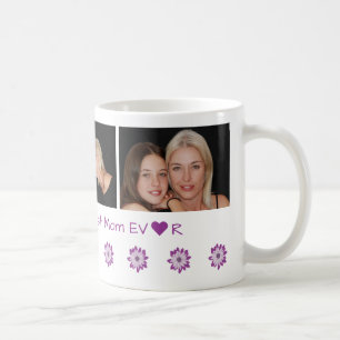 Caneca De Café Nome Personalizado + Melhor Mãe De Cada Vez + 3 Fo