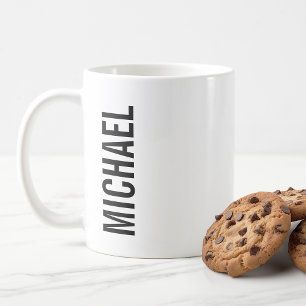 Caneca De Café Nome Personalizado Moderno Coffee Mug