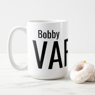 Caneca De Café Nome Personalizado Moderno e Ousado
