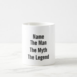 Caneca De Café Nome Personalizado O Homem O Mito A Legenda