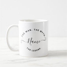 Caneca De Café Nome Personalizado O Homem O Mito A Lenda