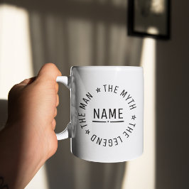 Caneca De Café Nome Personalizado O Homem O Mito A Lenda