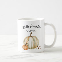 Nome Personalizado Olá Pumpkin Spice Cozy Fall