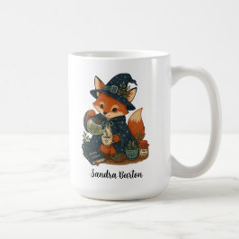 Caneca De Café Nome Personalizado ou Texto com Chá de Raposa