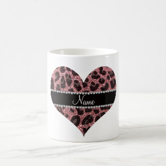 Caneca De Café Nome personalizado pasta cor-de-rosa-reluz impress