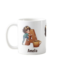 Nome Personalizado & Personagem Xadrez de uma Manh