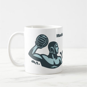 Caneca De Café Nome Personalizado Pólo Aquático