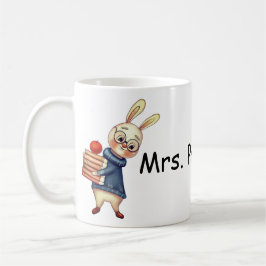 Caneca De Café Nome Personalizado Professora Gift Cup Mug Books
