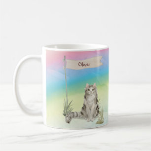 Caneca De Café Nome Personalizado Ragamuffin Cat Pet