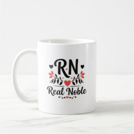 Caneca De Café Nome Personalizado RN Real Noble Presente Floral