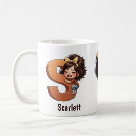 Caneca De Café Nome Personalizado & S Manhã Sonolenta Xadrez Pers