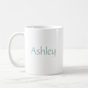 Caneca De Café Nome Personalizado Sage
