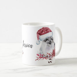 Caneca De Café Nome personalizado Selo de natal