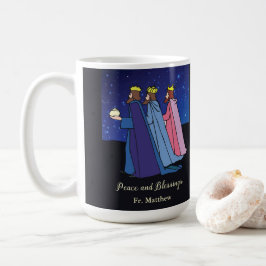 Caneca De Café Nome Personalizado Título, Natal Três Reis
