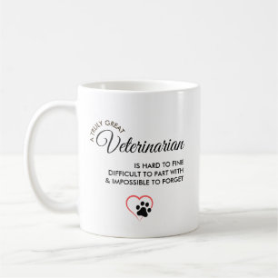 Caneca De Café Nome Personalizado - Um Verdadeiro Grande Veteriná