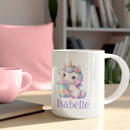 Caneca De Café Nome personalizado Unicorn Mug