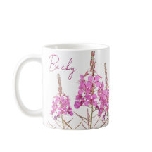 Nome personalizável Becky bonito rosa na moda flor